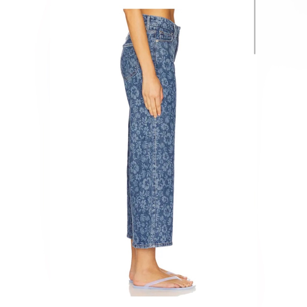 Good American Good Waist Palazzo High-Rise Crop Jeans size 4 - Picture 6 of 8